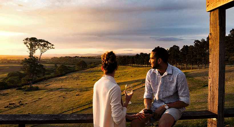 Lightfoot and Sons Winery at Sunset